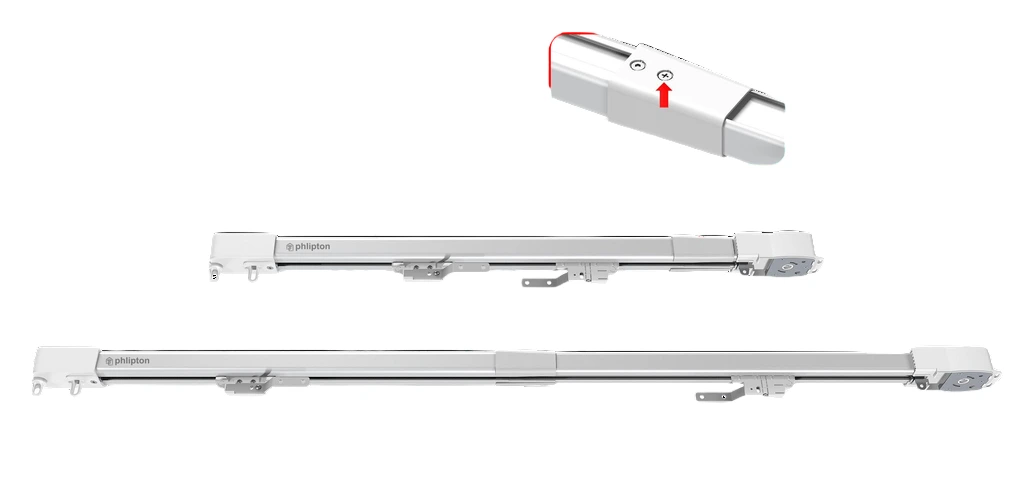 Expandable Smart Curtain Track and Accessories (10 Feet)