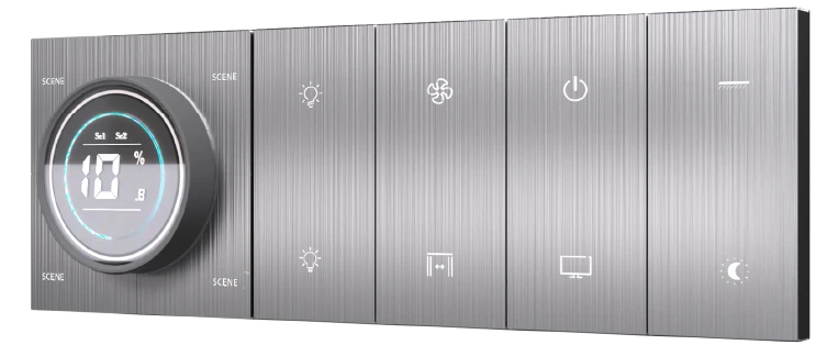 12S + Knob Stellar Smart Switch (Brushed Aluminum)