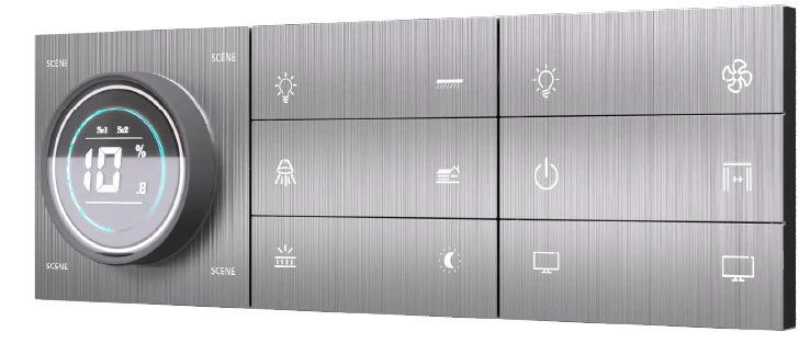 16S + Knob Stellar Smart Switch (Brushed Aluminum)