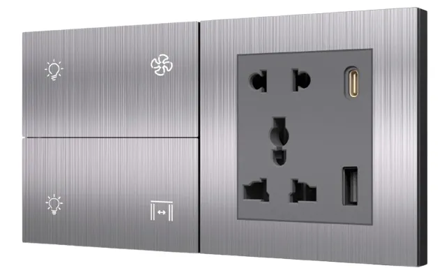 4S+SK Stellar Smart Switch (Brushed Aluminum)