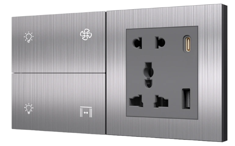 4S+SK Stellar Smart Switch (Brushed Aluminum)