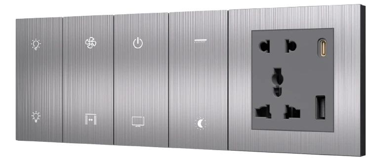 8S + SK Stellar Smart Switch (Brushed Aluminum)