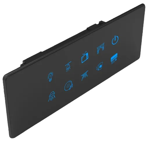10S Smart Touch Switch (Black, Black, WiFi)