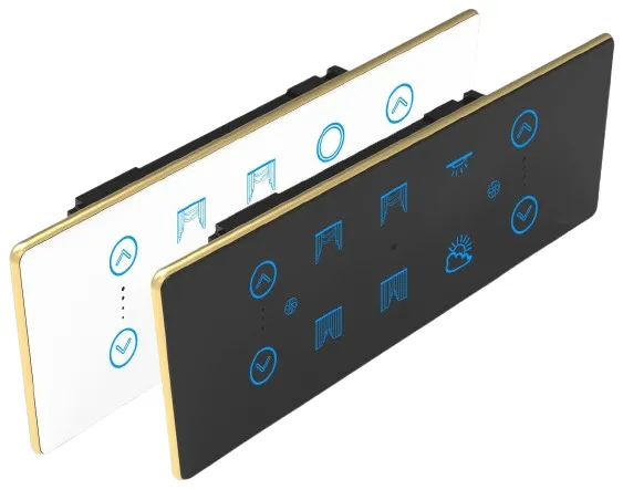 2S+2F+2C Smart Touch Switch (Black, Black, WiFi)