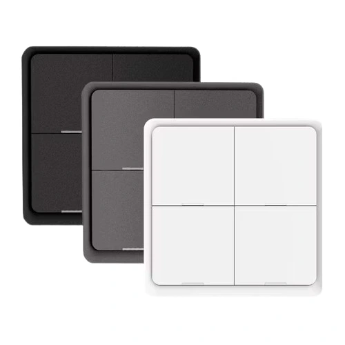 Scene Controllers (4 Button, With Replaceable Battery, White)