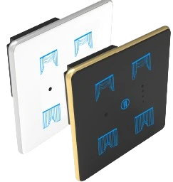 2C Smart Touch Switch (Black, Black, WiFi)